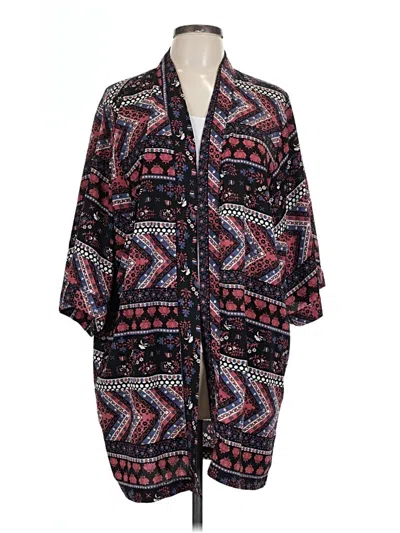 Pre-owned Timing Kimono In Black