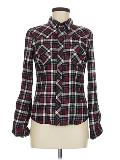 Pre-owned Timing Long Sleeve Button Down Shirt In Black