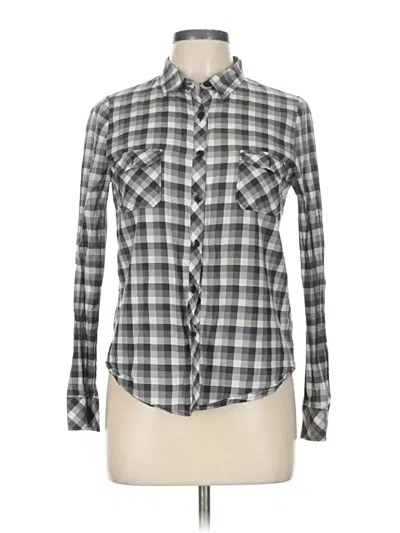 Pre-owned Timing Long Sleeve Button Down Shirt In Gray