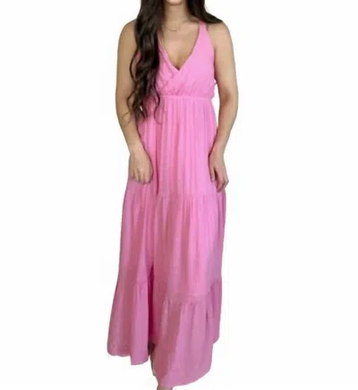 Timing Mariah Maxi Dress In Pink