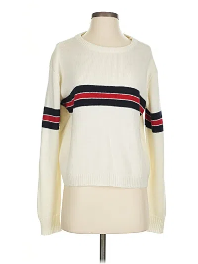 Pre-owned Timing Pullover Sweater In White