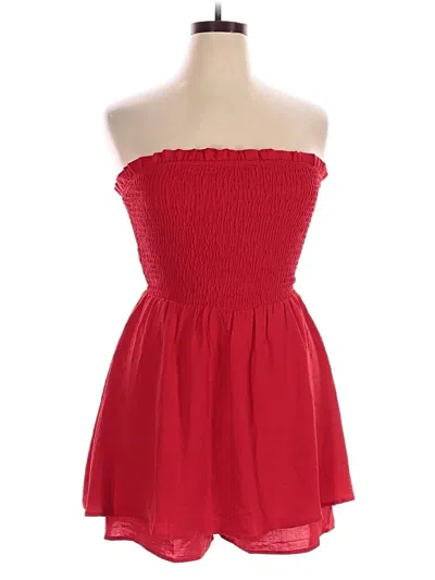 Pre-owned Timing Romper In Red