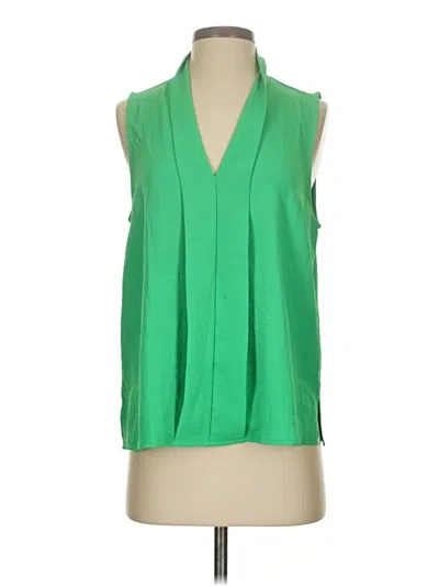 Pre-owned Timing Sleeveless Blouse In Green