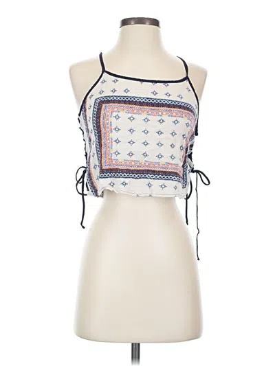 Pre-owned Timing Sleeveless Blouse In Ivory