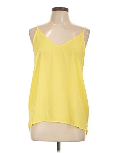 Pre-owned Timing Sleeveless Blouse In Yellow
