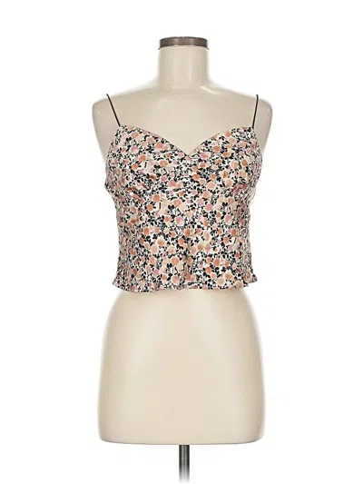 Pre-owned Timing Sleeveless Top Orange Sweetheart Neckline Tops