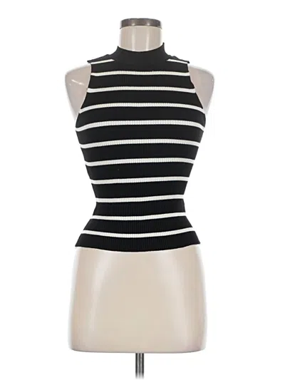 Pre-owned Timing Sleeveless Turtleneck In Black