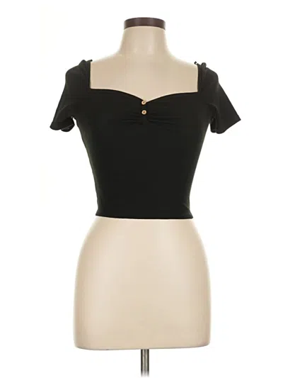 Pre-owned Timing Tank Top Black Strapless Neckline Tops