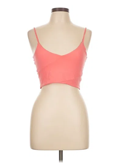 Pre-owned Timing Tank Top Pink Strapless Neckline Tops