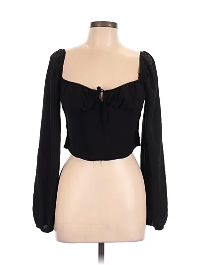 Pre-owned Timing Tube Top Black Strapless Neckline Tops