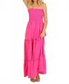 Timing Tube Top Maxi Dress In Pink In Pink