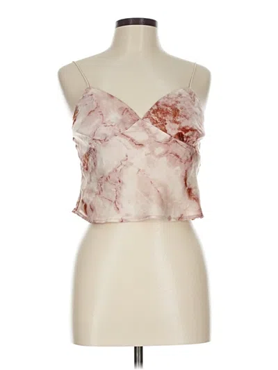 Pre-owned Timing Tube Top Pink Strapless Neckline Tops