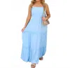 Timing Vivian Maxi Dress In Blue In Blue