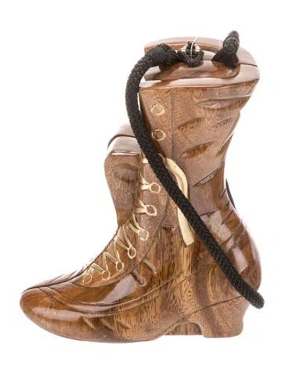 Pre-owned Timmy Woods Bucket Bag In Brown