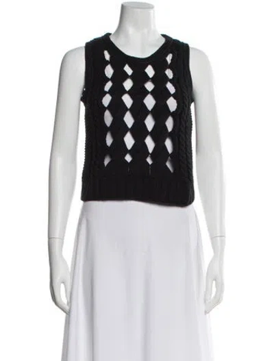 Pre-owned Timo Weiland Crew Neck Sweater In Black