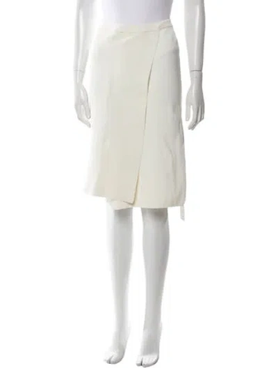 Pre-owned Timo Weiland Knee-length Skirt In White