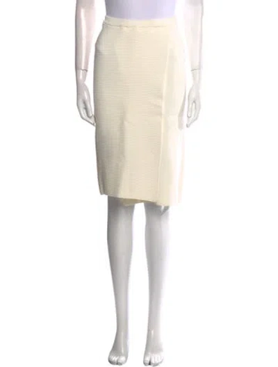 Pre-owned Timo Weiland Knee-length Skirt In White