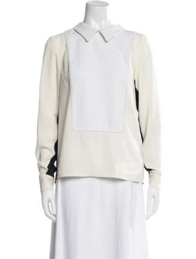Pre-owned Timo Weiland Long Sleeve Top In Neutral