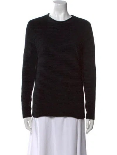 Pre-owned Timo Weiland Merino Wool Crew Neck Sweater In Black