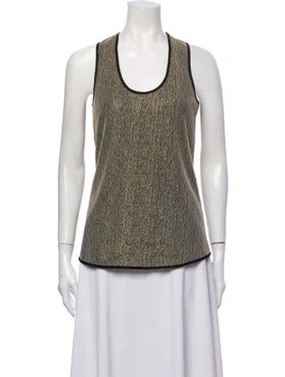 Pre-owned Timo Weiland Scoop Neck Sleeveless Top In Multi