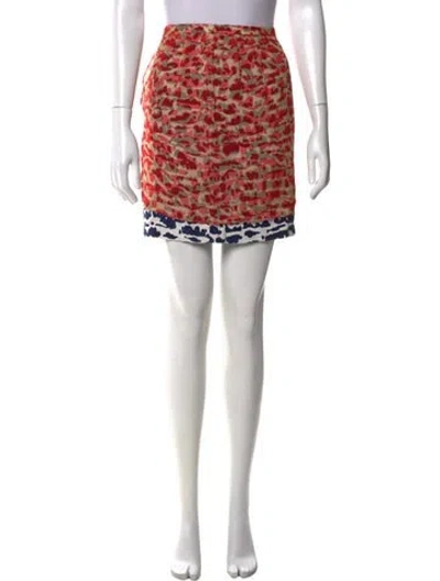 Pre-owned Timo Weiland Silk Mini Skirt In Neutral