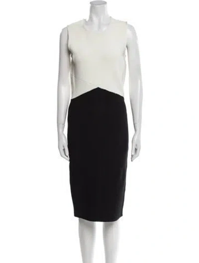 Pre-owned Timo Weiland Striped Midi Length Dress In Blue