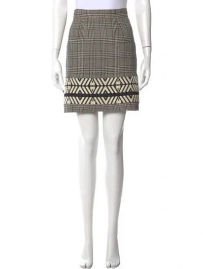 Pre-owned Timo Weiland Wool Mini Skirt In Black