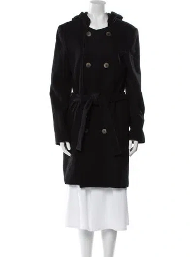 Pre-owned Timo Weiland Wool Peacoat In Black