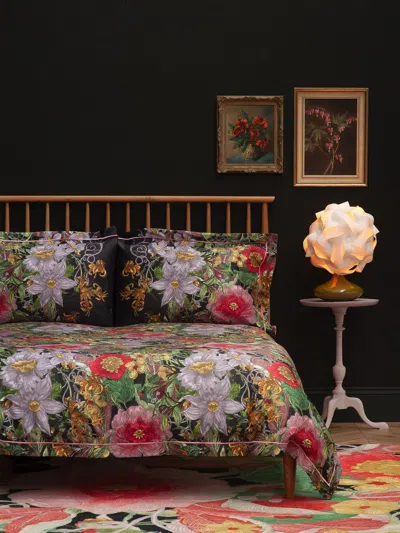 Timorous Beasties Berkeley Blooms Duvet Cover Set In Midnight