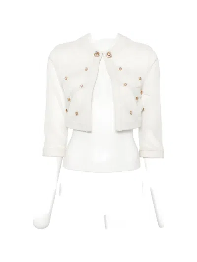 Timòtea Crystal-embellished Jacket In White
