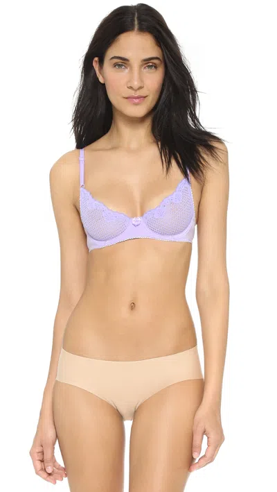 Timpa Duet Lace Underwire Demi Bra Lilac