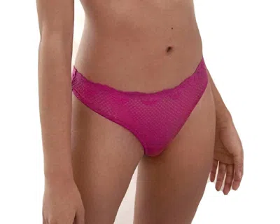 Timpa Lingerie Duet Lace Low Rise Thong In Orchid In Purple