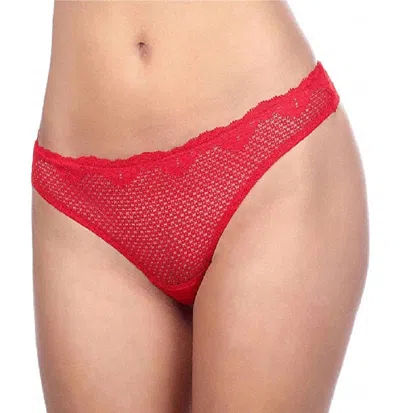 Timpa Lingerie Duet Lace Low-cut Bikini In Red