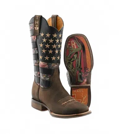 Tin Haul Men's Open Season Boot With Deer Hunter Sole In Brown