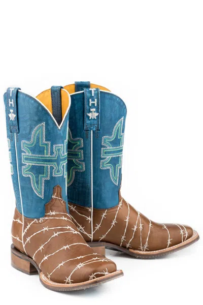 Tin Haul Women's Hands Off With Deja Moo Sole Boots In Blue