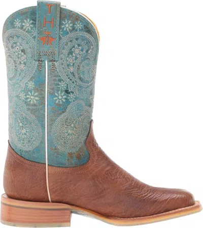 Tin Haul Women's Yee-haw Boots In Blue/tan In Brown