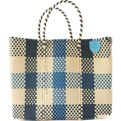 Tin Marin Cabo Medium Woven Resort Crossbody Bag In Neutral