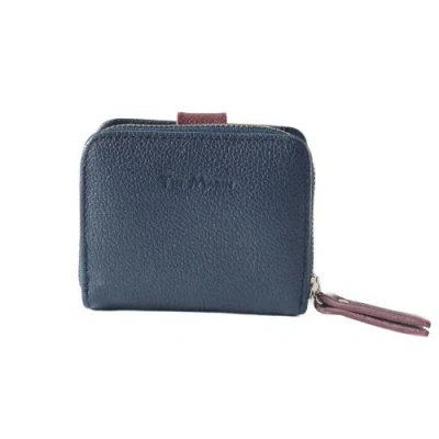 Tin Marin Camila Small Leather Wallet In Blue