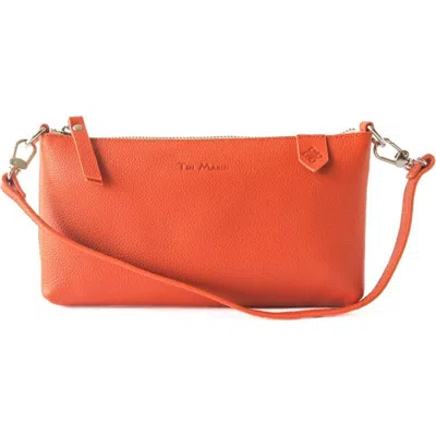 Tin Marin Elia Convertible Leather Bag In Orange