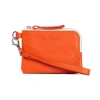 Tin Marin Gina Leather Top Zip Wallet In Orange