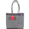 Tin Marin Greca Woven Tote In Multi