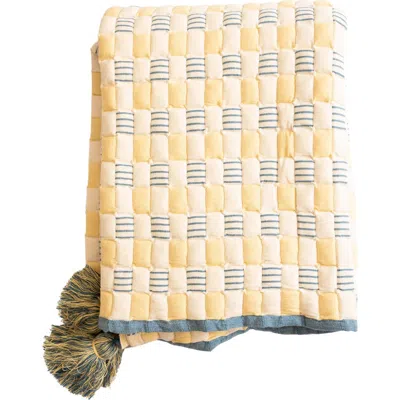 Tin Marin Handwoven Sujani Throw In Osira