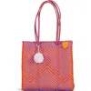 Tin Marin Positano Woven Tote In Pink