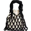 Tin Marin Trenza Macrame Net Bag In Black