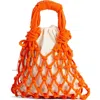 Tin Marin Trenza Macrame Net Bag In Orange