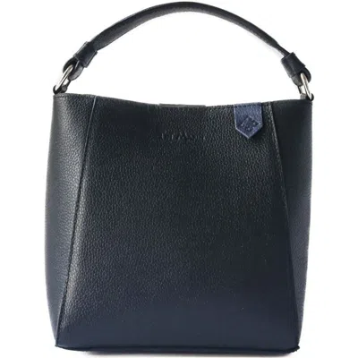 Tin Marin Yaya Leather Bucket Bag In Black