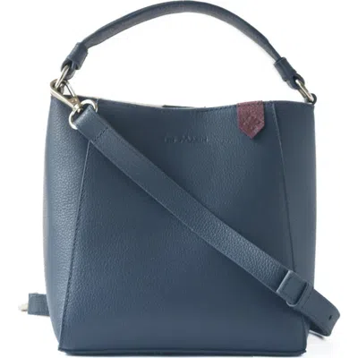 Tin Marin Yaya Leather Bucket Bag In Blue