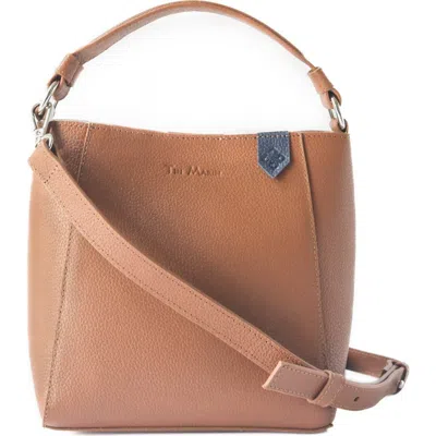 Tin Marin Yaya Leather Bucket Bag In Brown