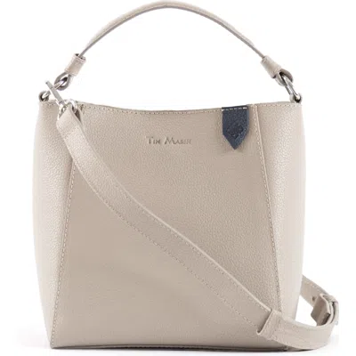 Tin Marin Yaya Leather Bucket Bag In Gray