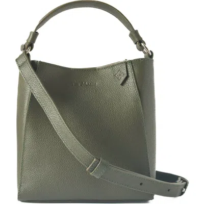Tin Marin Yaya Leather Bucket Bag In Green